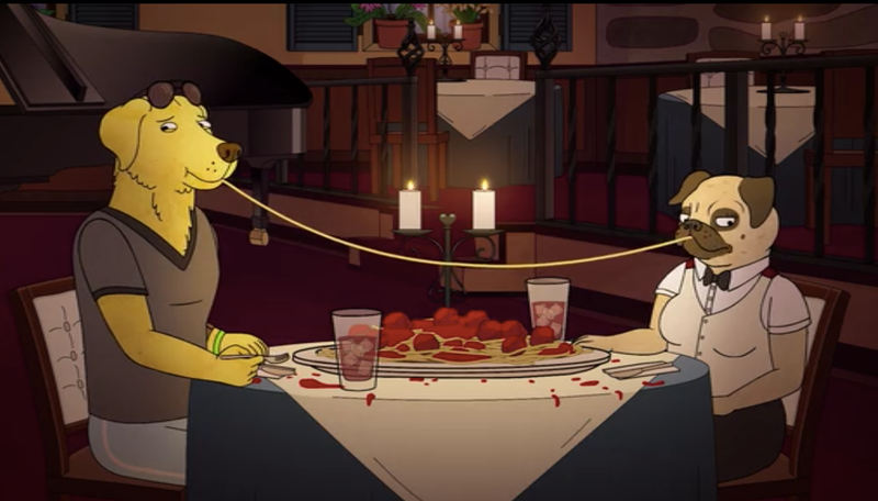 Illustration for article titled Go out on a date in
BoJack Horseman, where everything's funny until it's suddenly
not